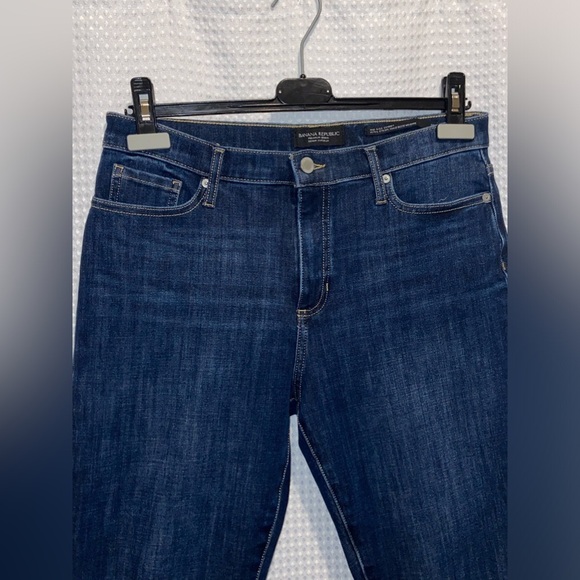 Women’s BANANA‎ REPUBLIC dark wash premium denim mid-rise skinny Jeans size 29 - Picture 3 of 15